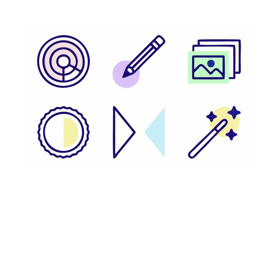 A set of icons that include a camera, a camera, a camera, a camera, a vector