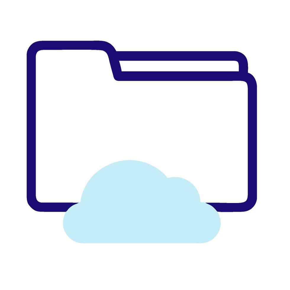 Cloud folder icon illustration vector