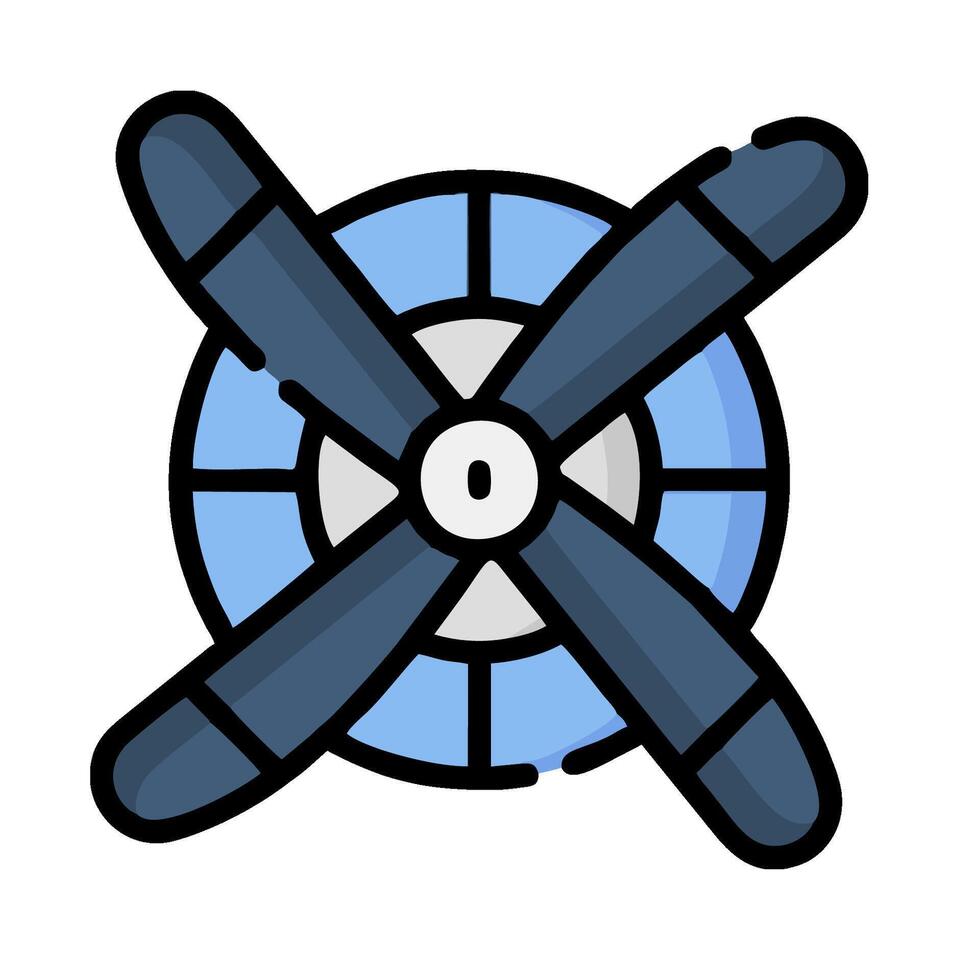 A propeller icon on a white background vector