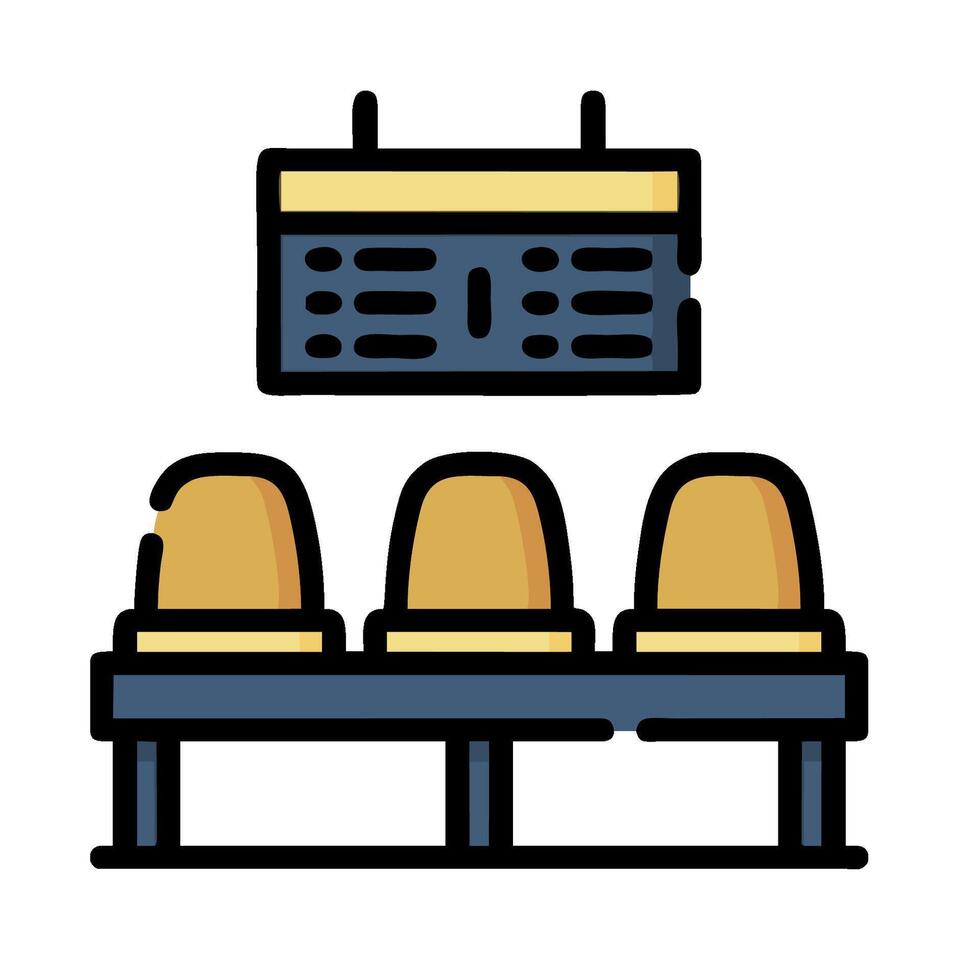 A line drawing of a kitchen with three pots vector