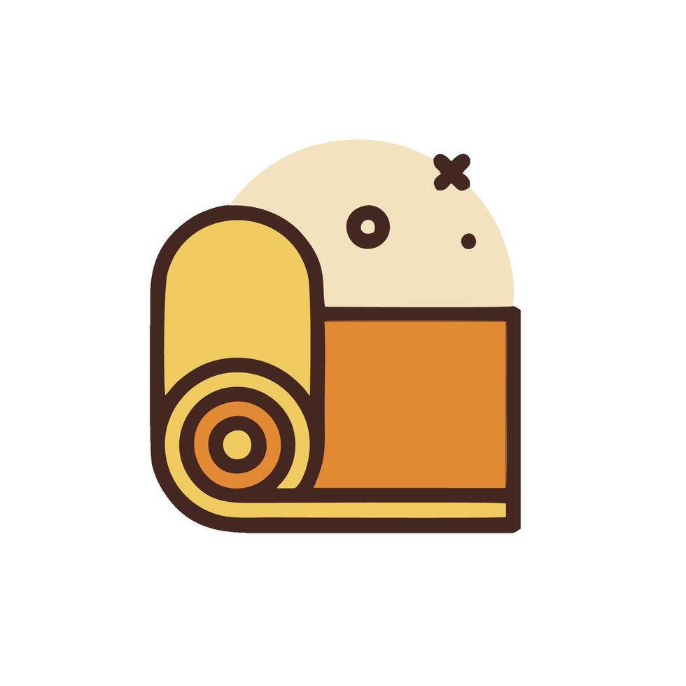 a roll of toilet paper icon vector