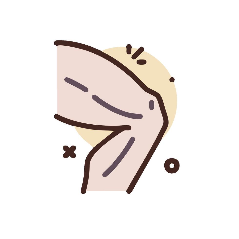 a person with a knee on the ground vector