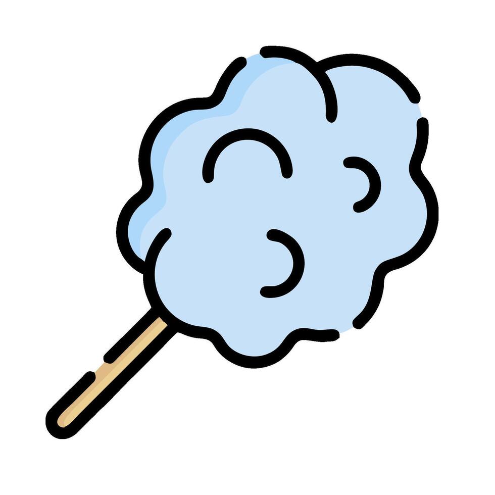 Cotton candy icon illustration design vector