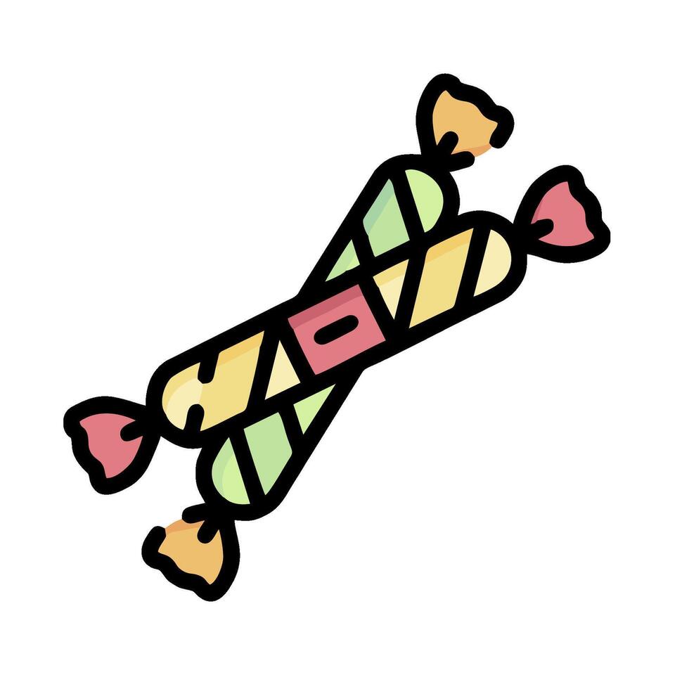 a candy cane with a heart on it vector