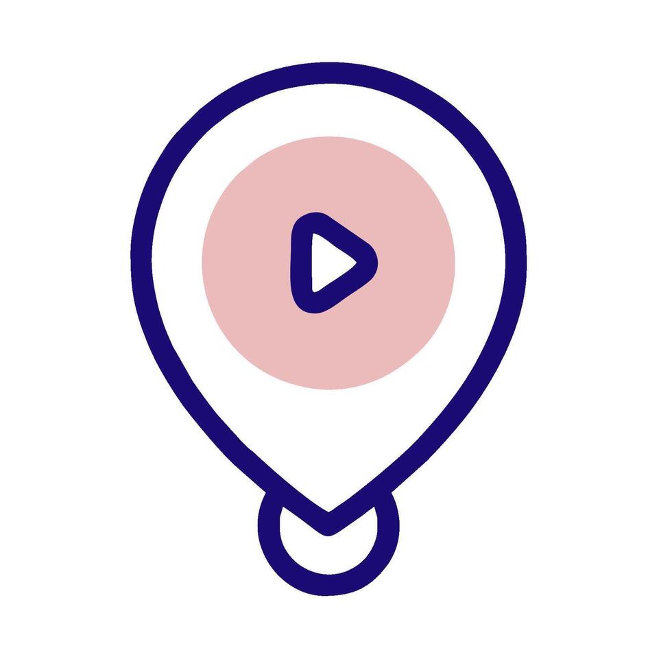 a player icon on a map vector