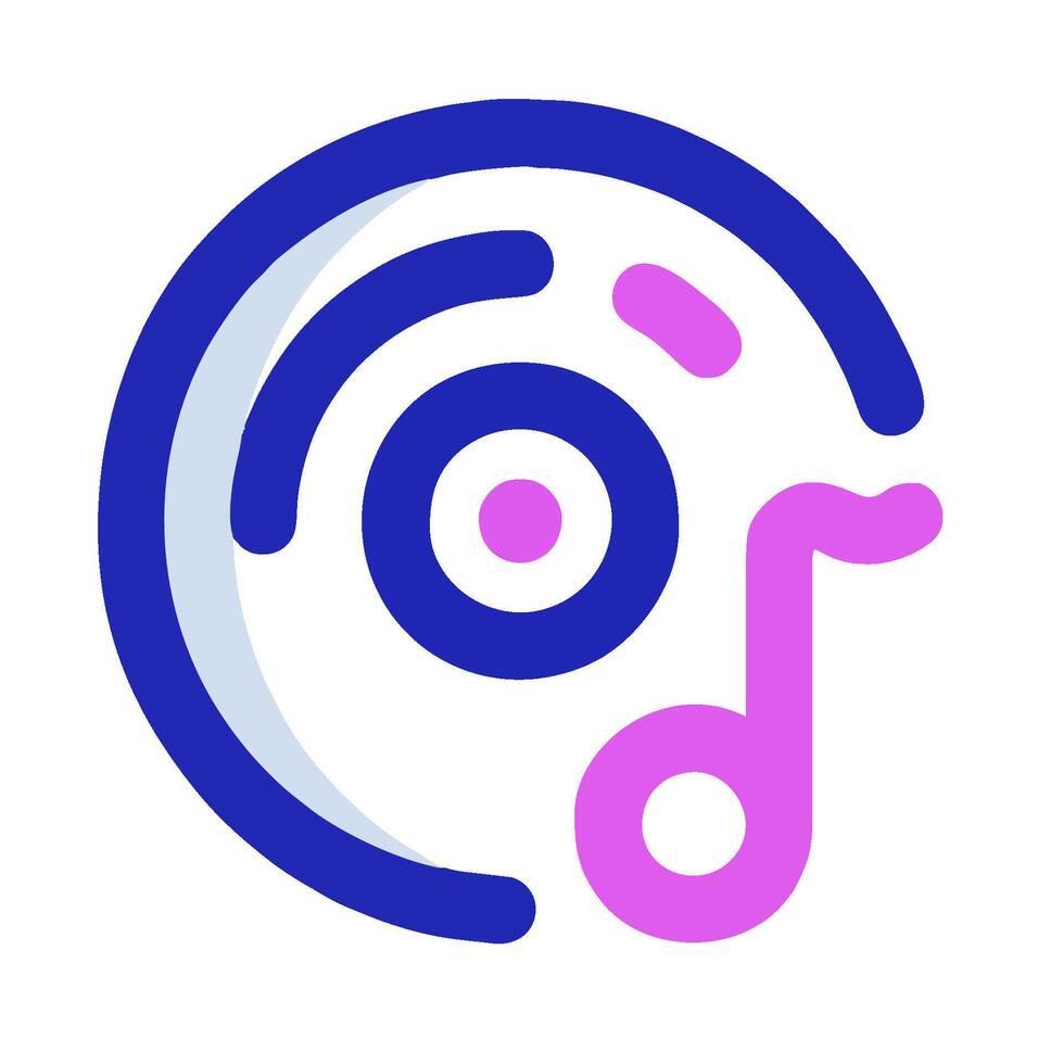 the logo for music app vector