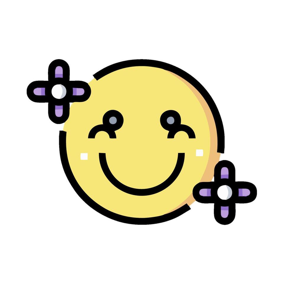 a smiley face with flowers on it vector