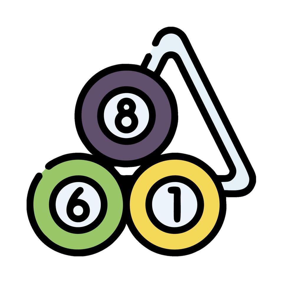 billiards balls icon illustration design vector