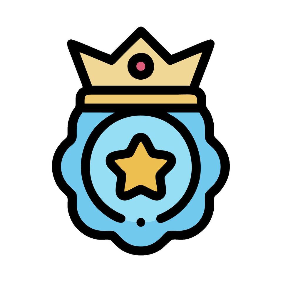 a badge with a star on it vector