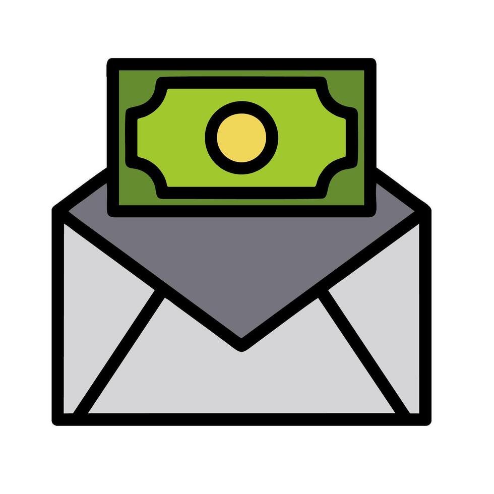 money envelope icon illustration design vector
