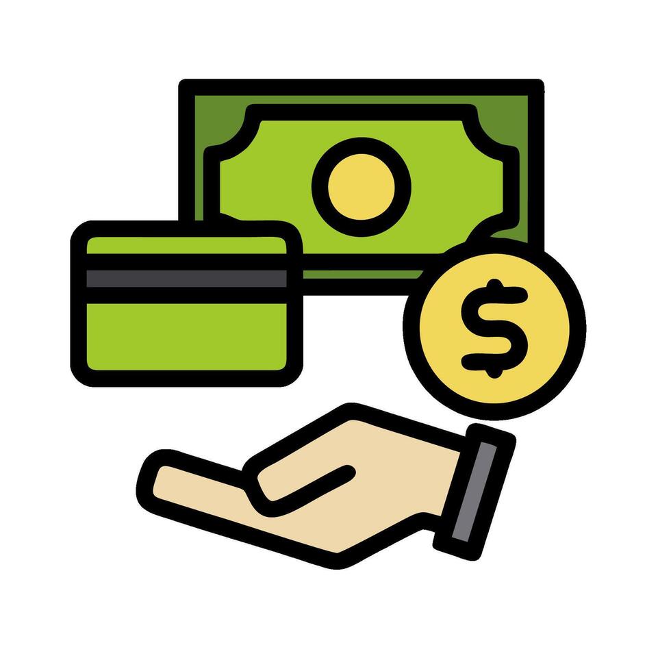 money and credit card icon illustration vector