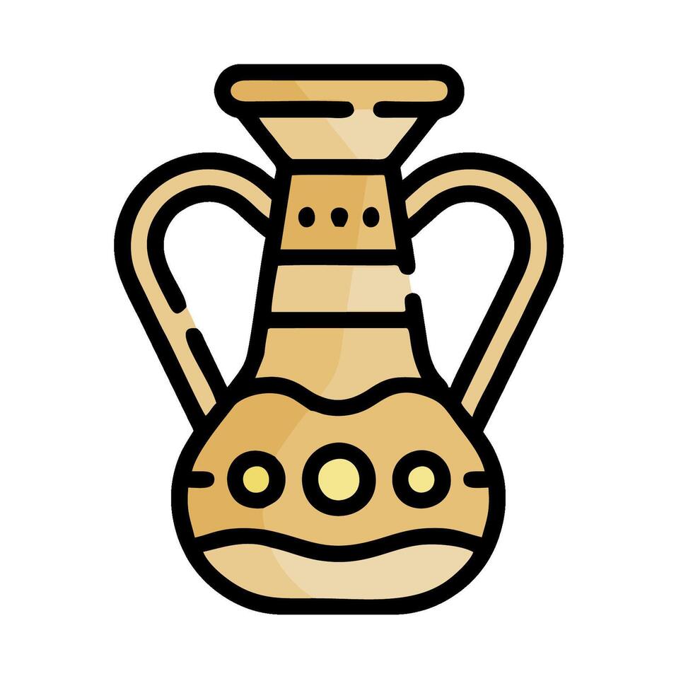 ancient vase icon illustration vector