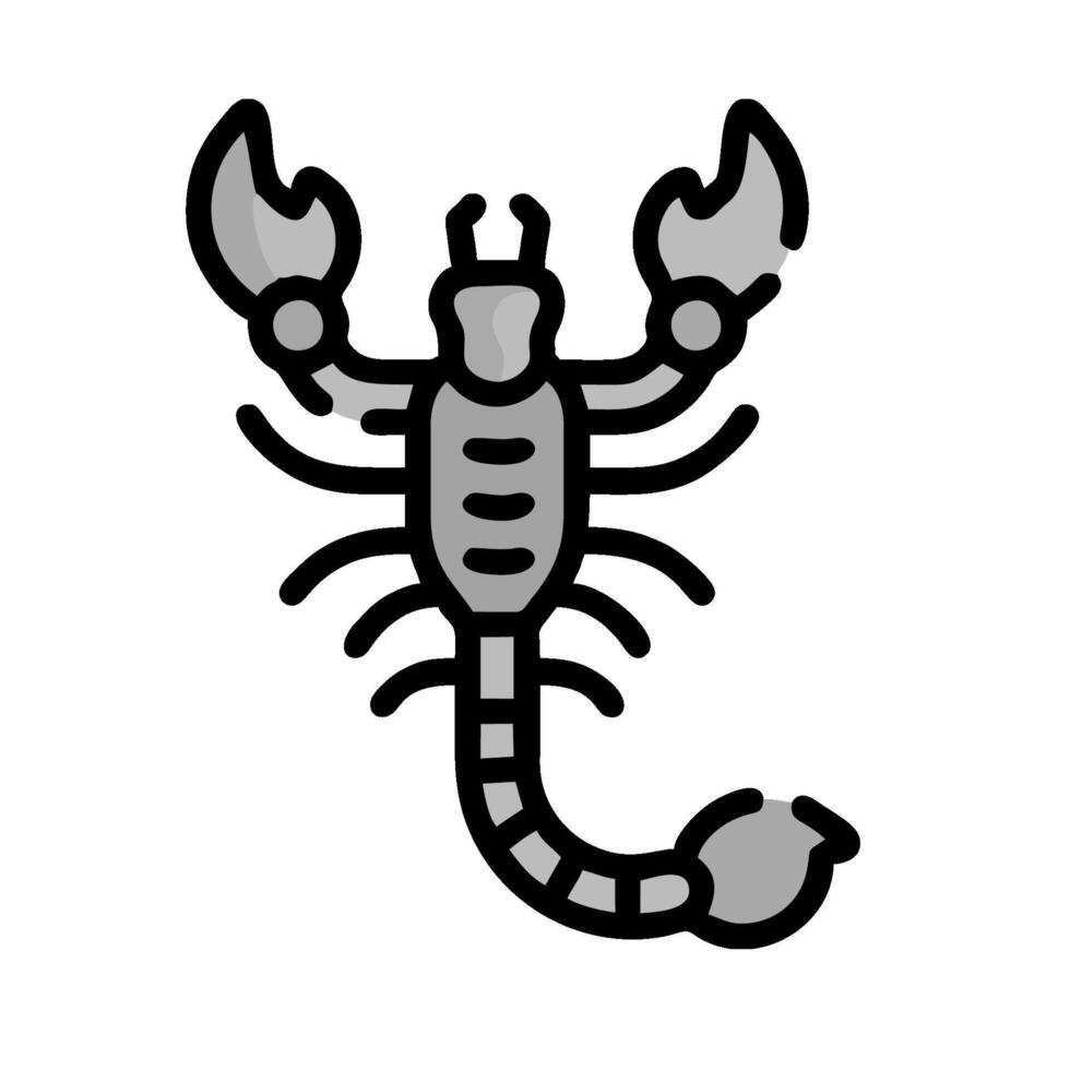 a scorpion icon on a white background vector