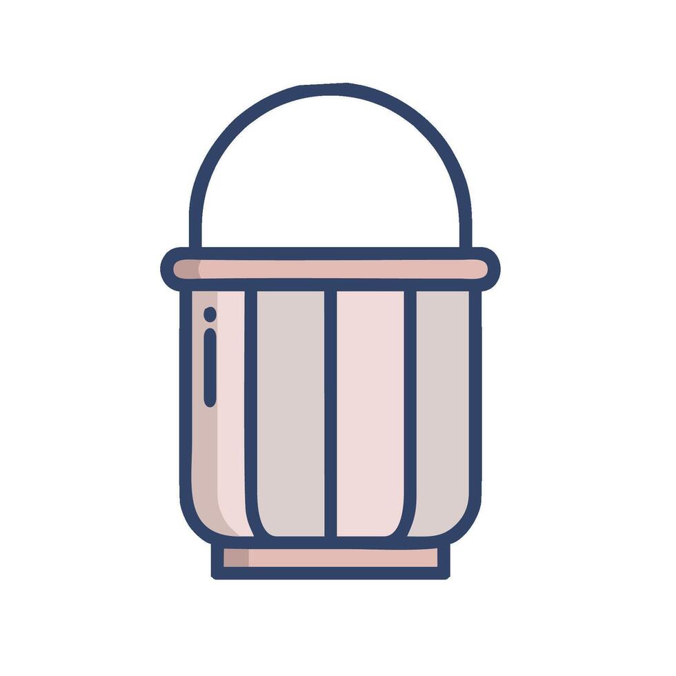a trash can icon on a white background vector
