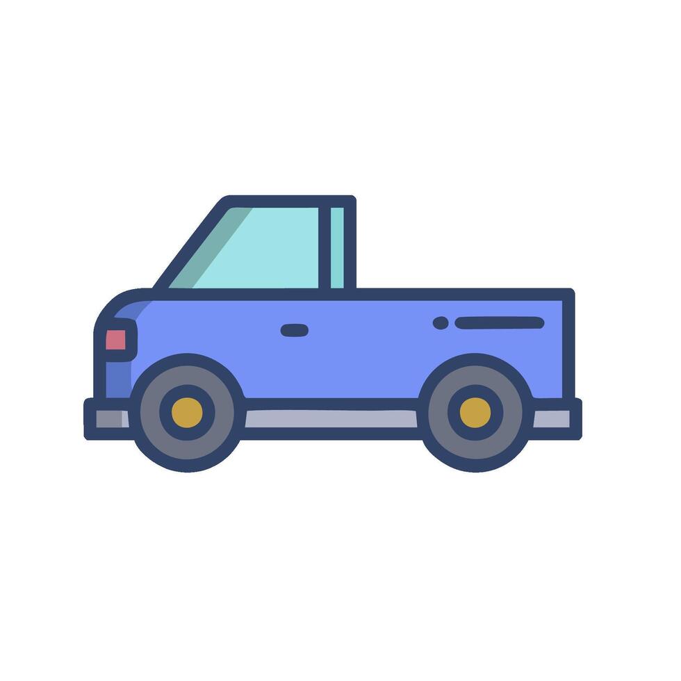 a blue truck icon on a white background vector