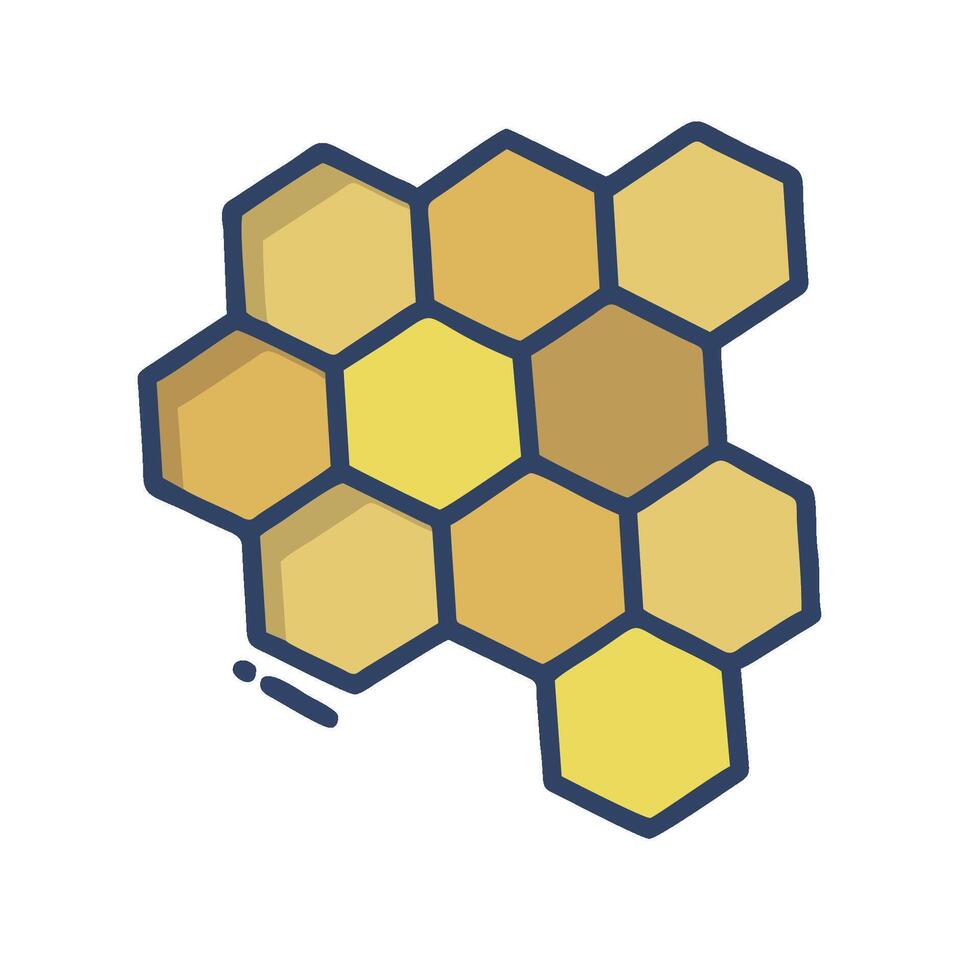 a honeycomb icon on a white background vector