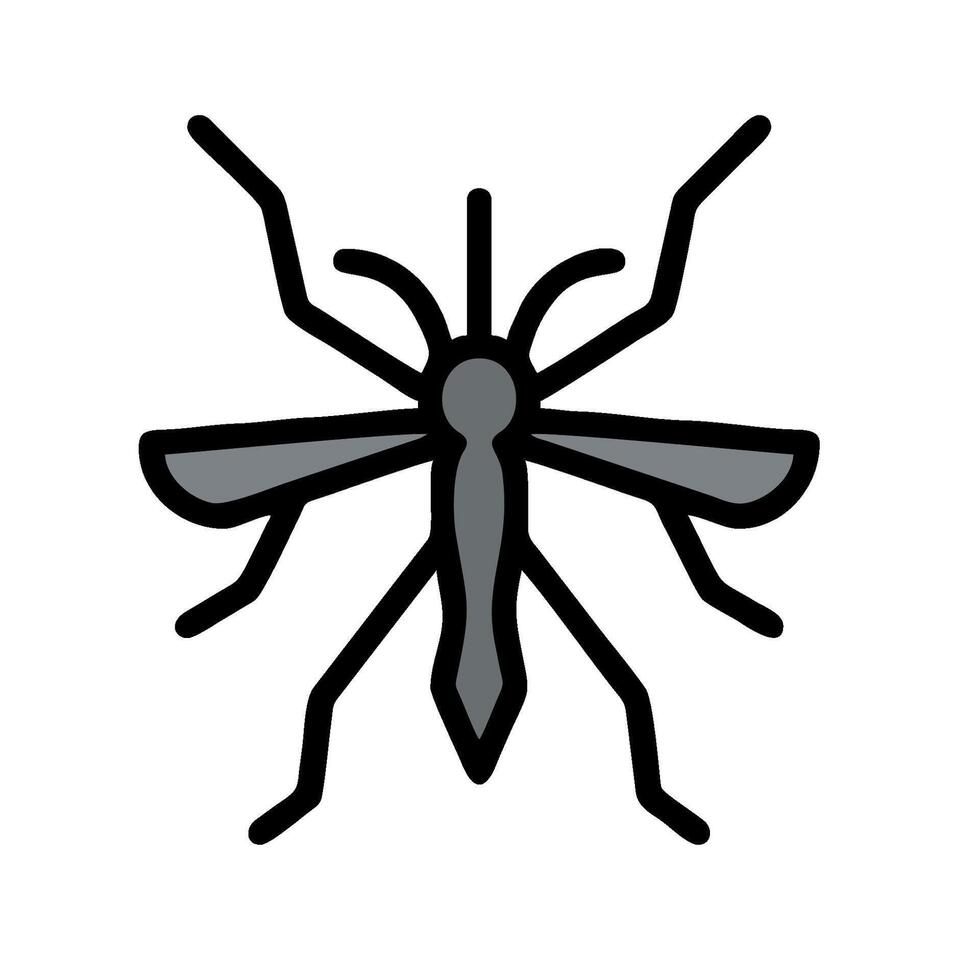 mosquito icon illustration on white background vector