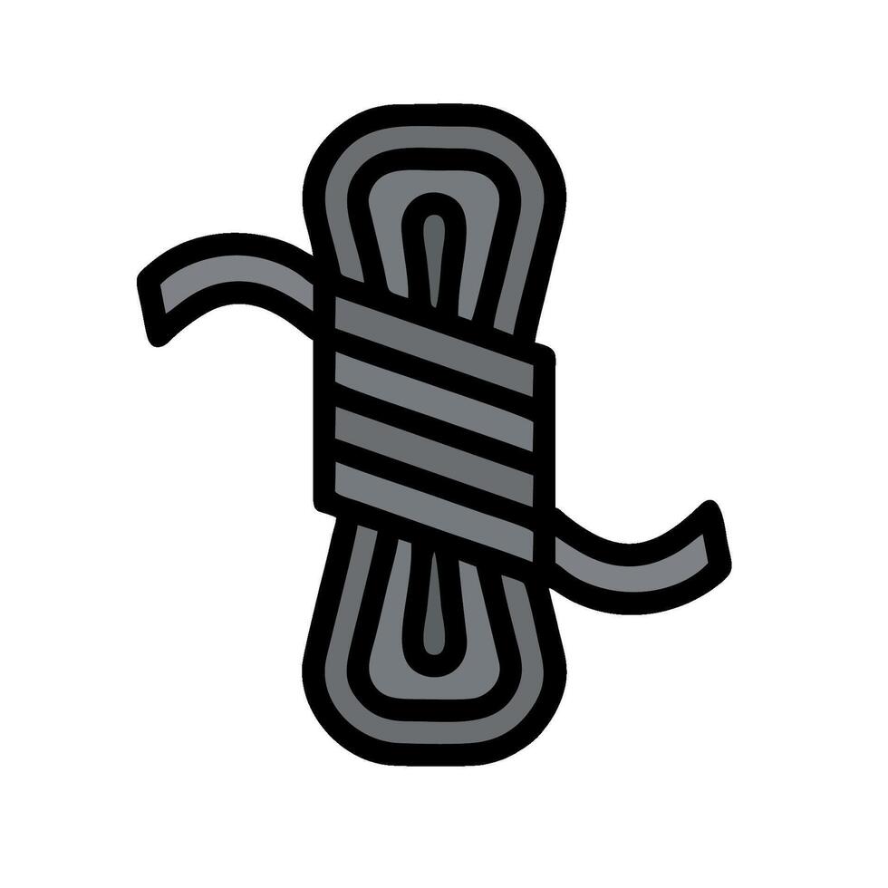 a rope with a knot on it vector