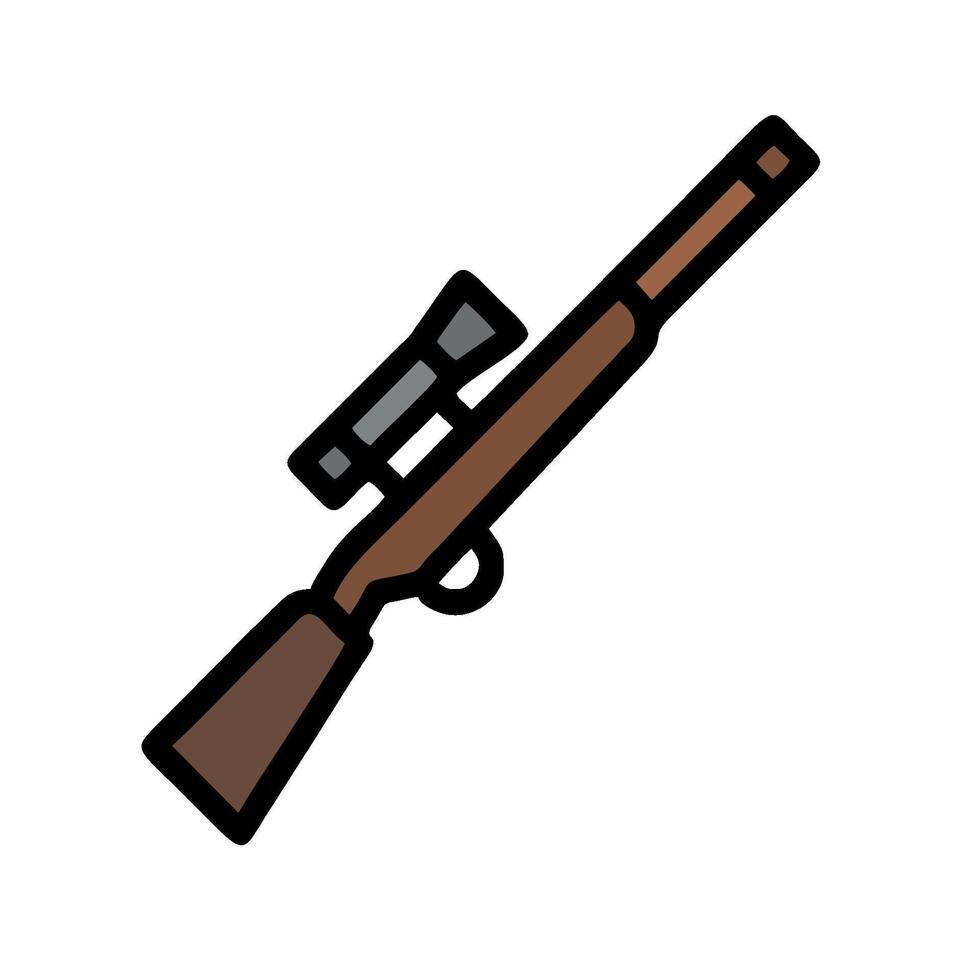 a rifle with a scope on it vector