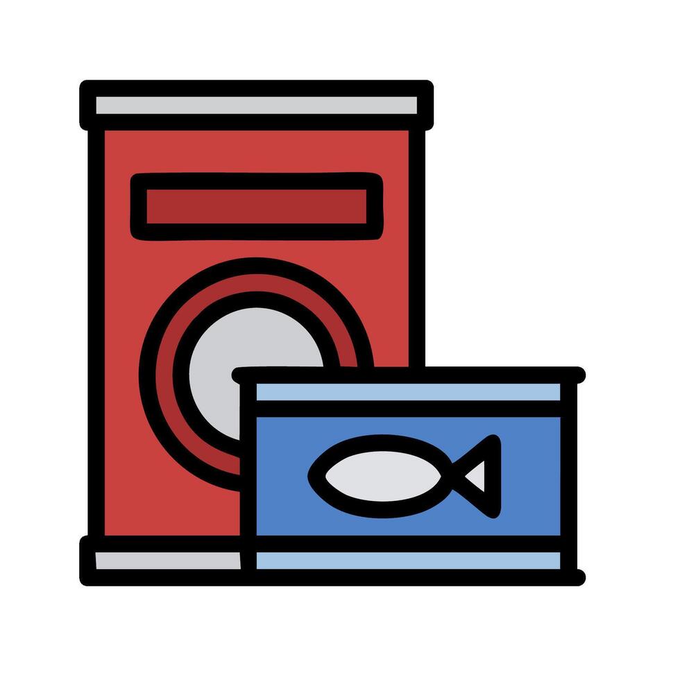 can of tuna and can of tuna can icon illustration vector