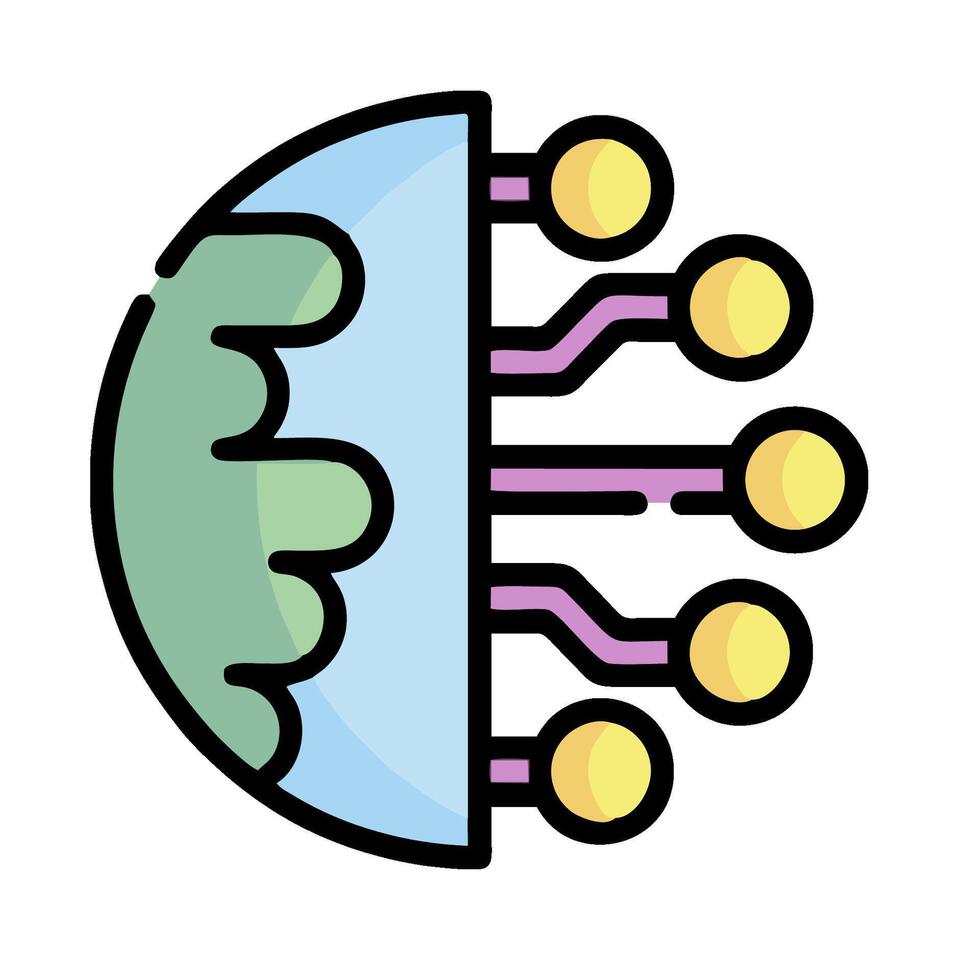 a globe with a circuit board inside it vector