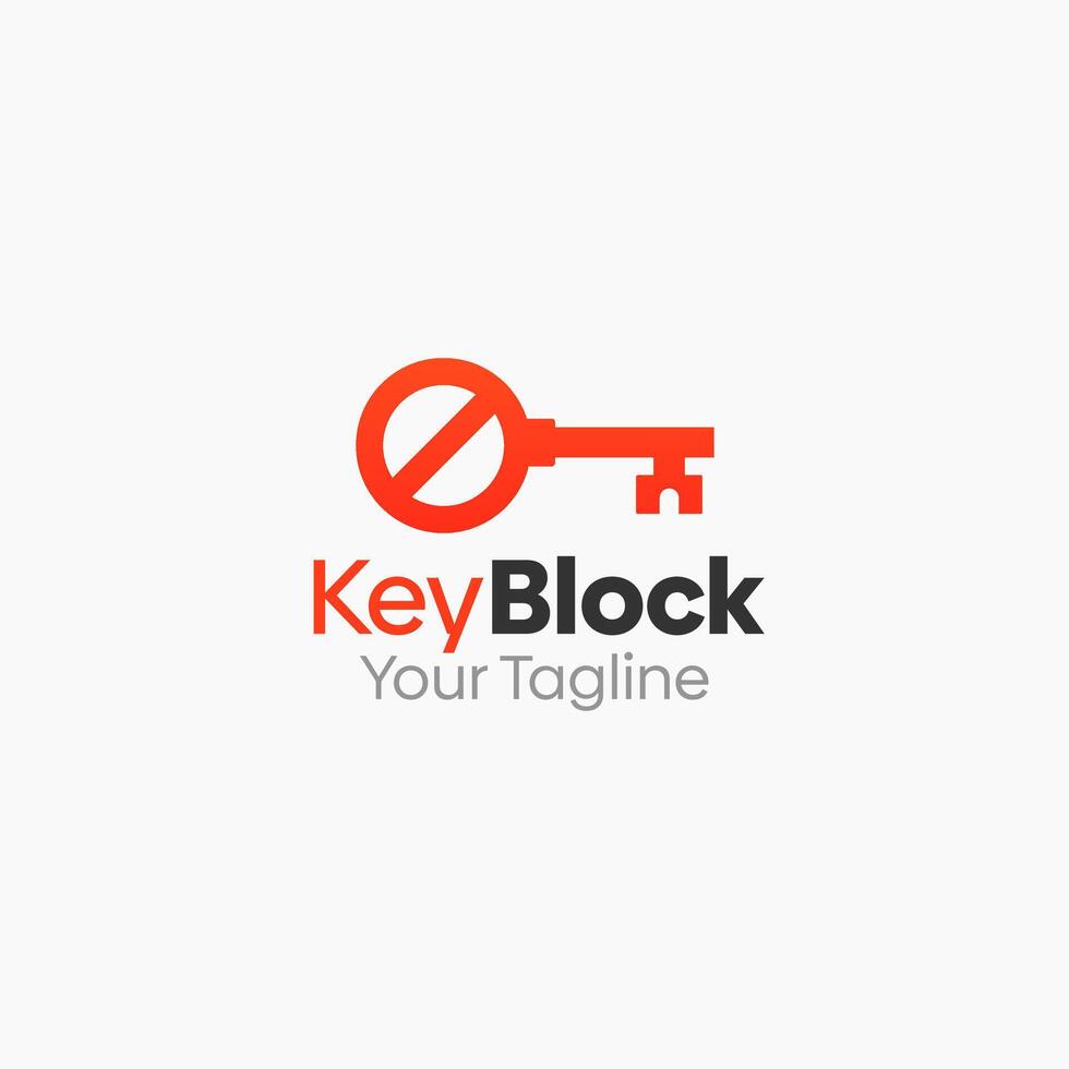 Key Block Logo Template Design. Good for Business, Start up, Agency, and Organization vector