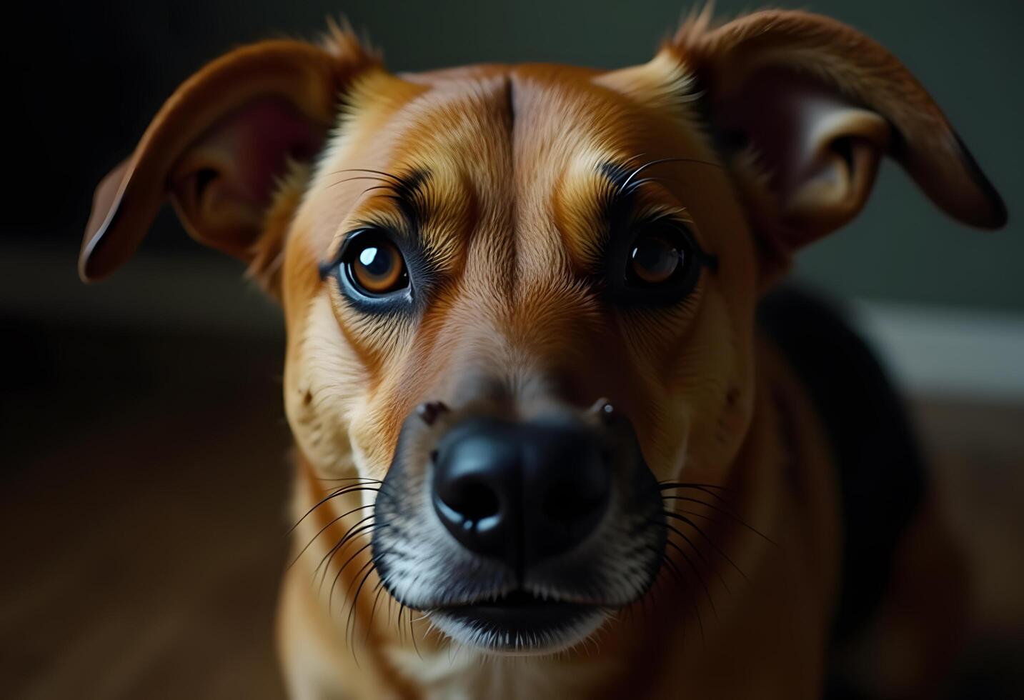 a close up of a dog's mouth with its tongue out photo