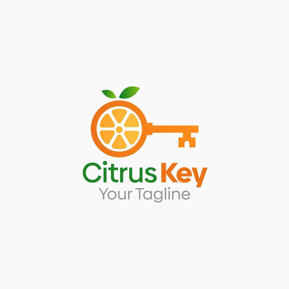 Citrus Key Logo Template Design. Good for Business, Start up, Agency, and Organization vector