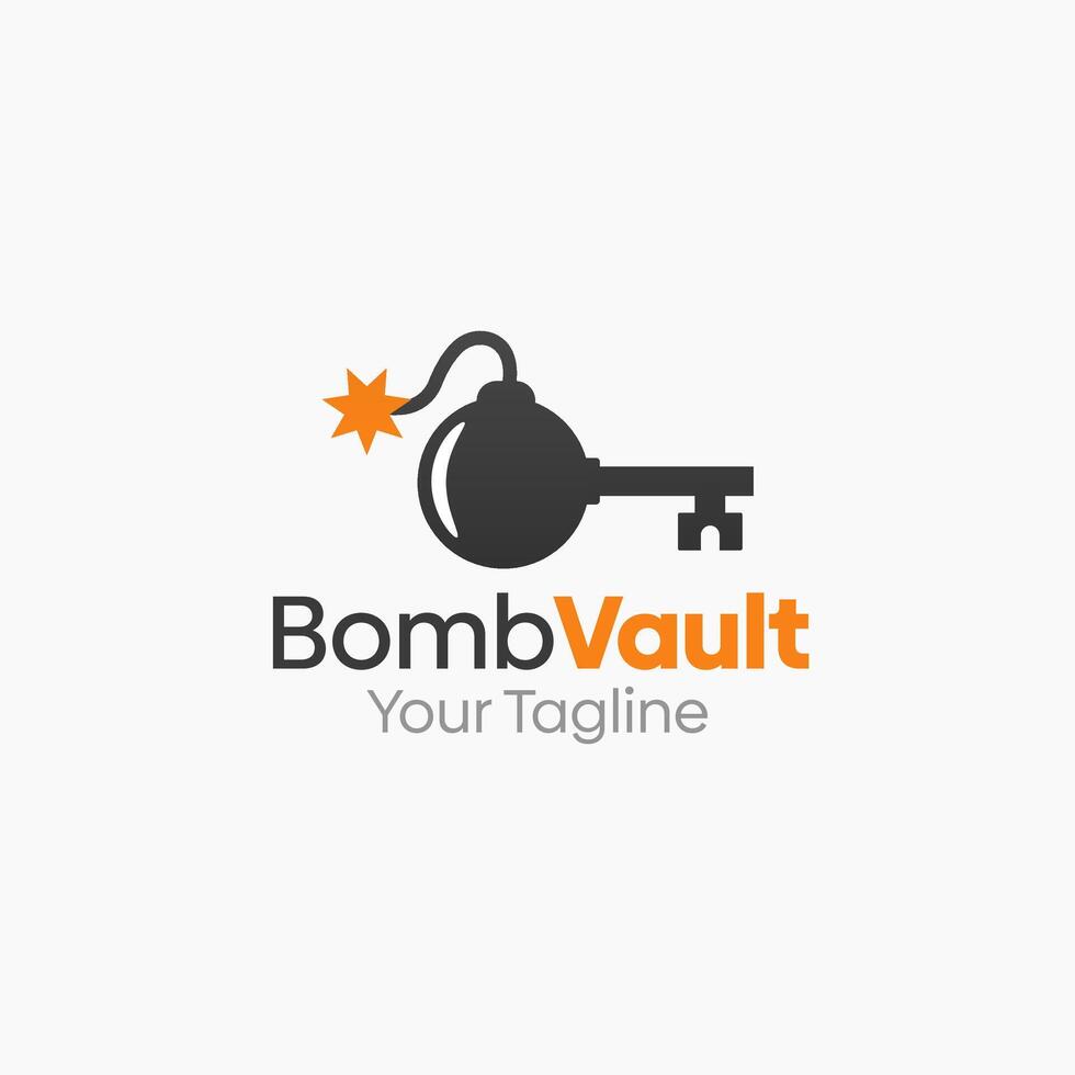 Bomb Vault Logo Template Design. Good for Business, Start up, Agency, and Organization vector