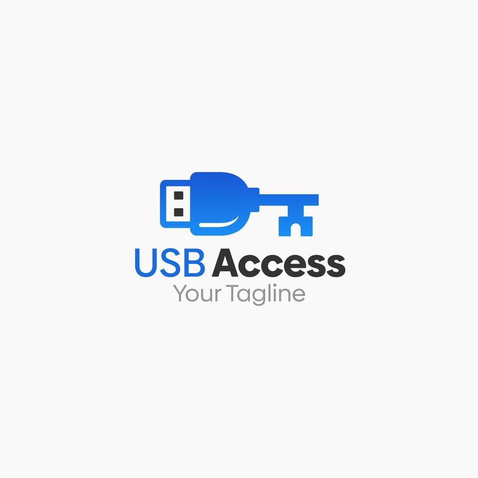 USB Access Logo Template Design. Good for Business, Start up, Agency, and Organization vector