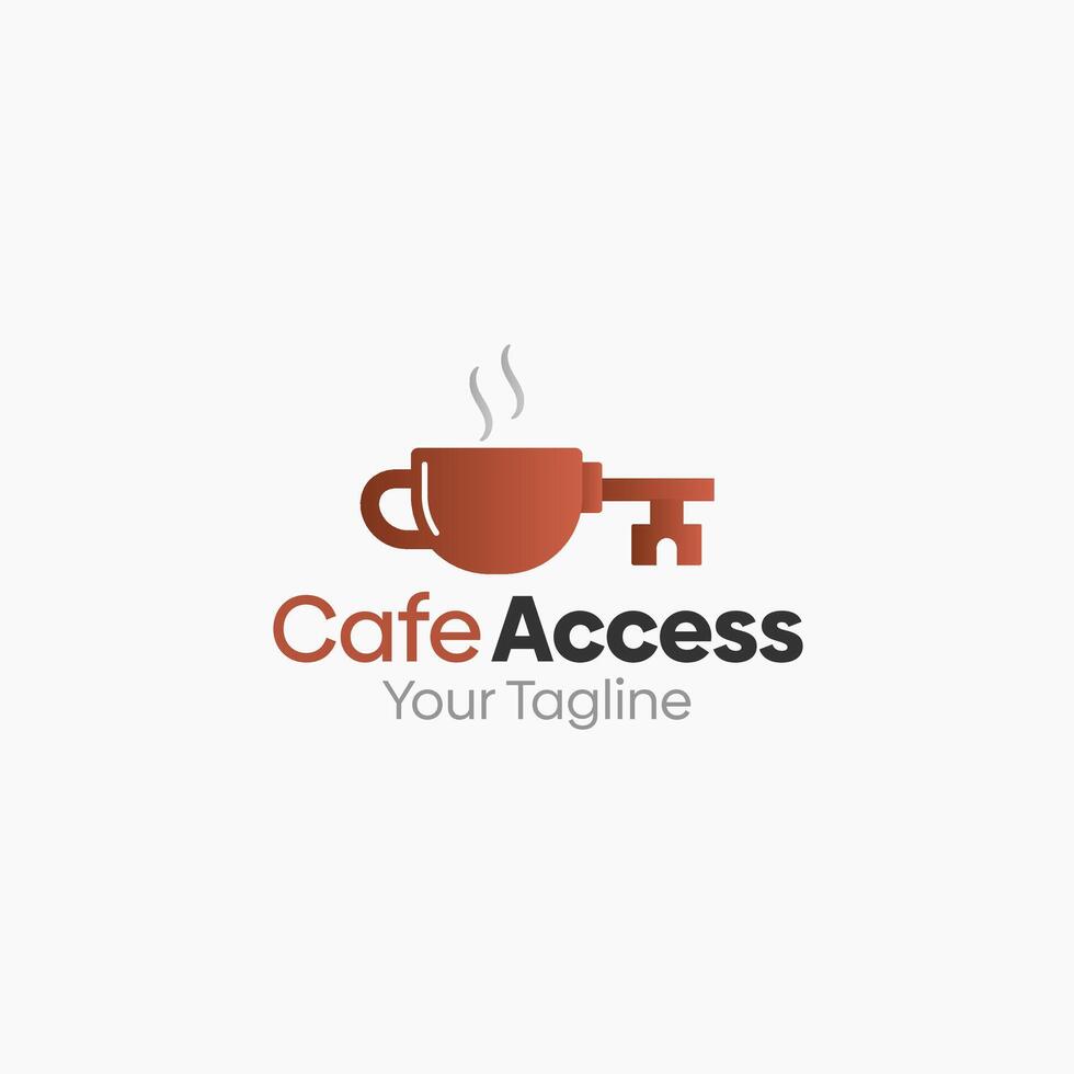 Cafe Access Logo Template Design. Good for Business, Start up, Agency, and Organization vector