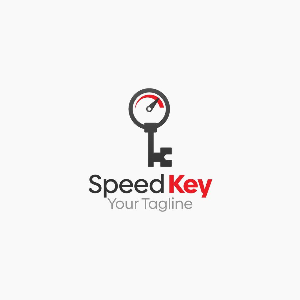 Speed Key Logo Template Design. Good for Business, Start up, Agency, and Organization vector