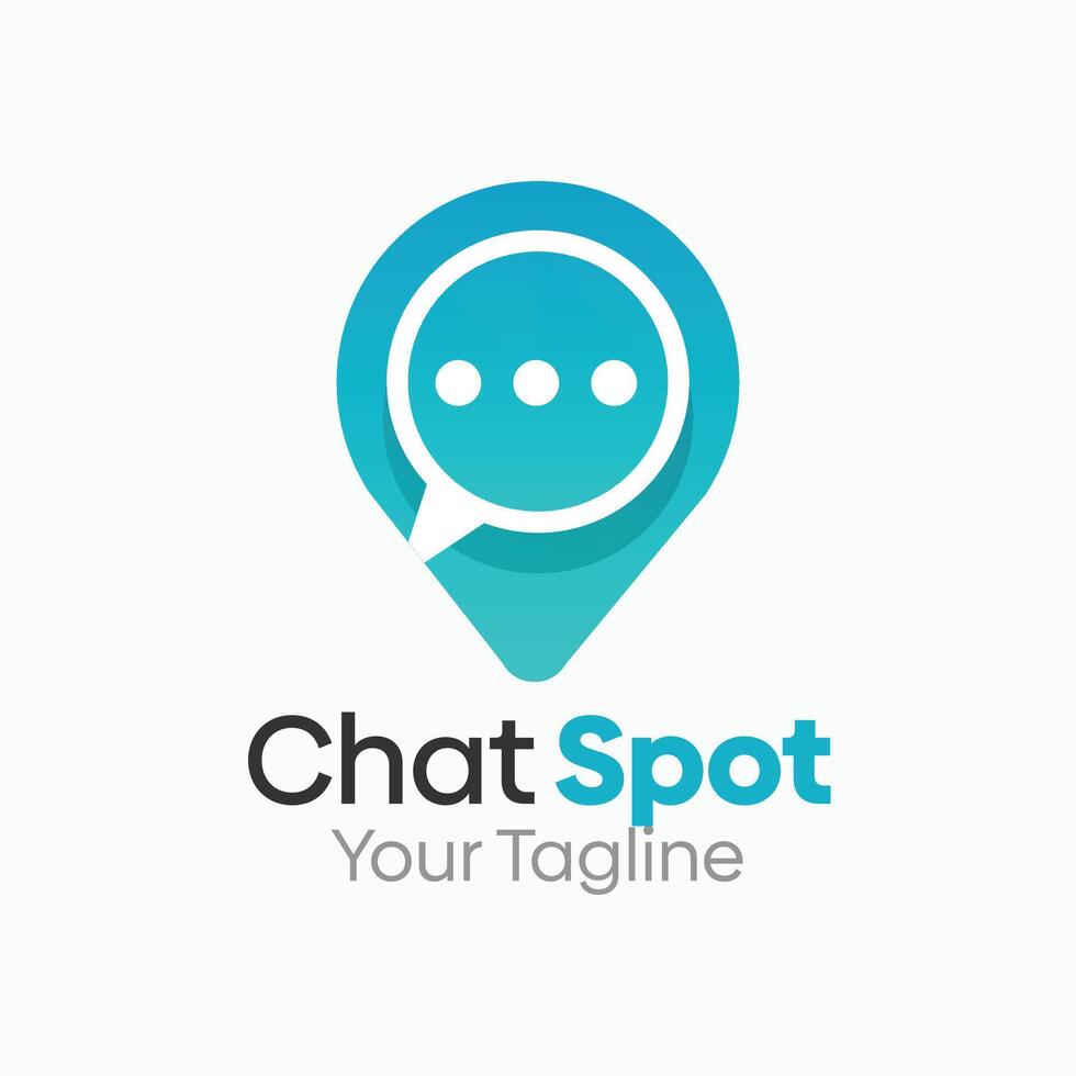 Chat Spot Logo Design Template. Good for Business, Agency, Community and Organization vector