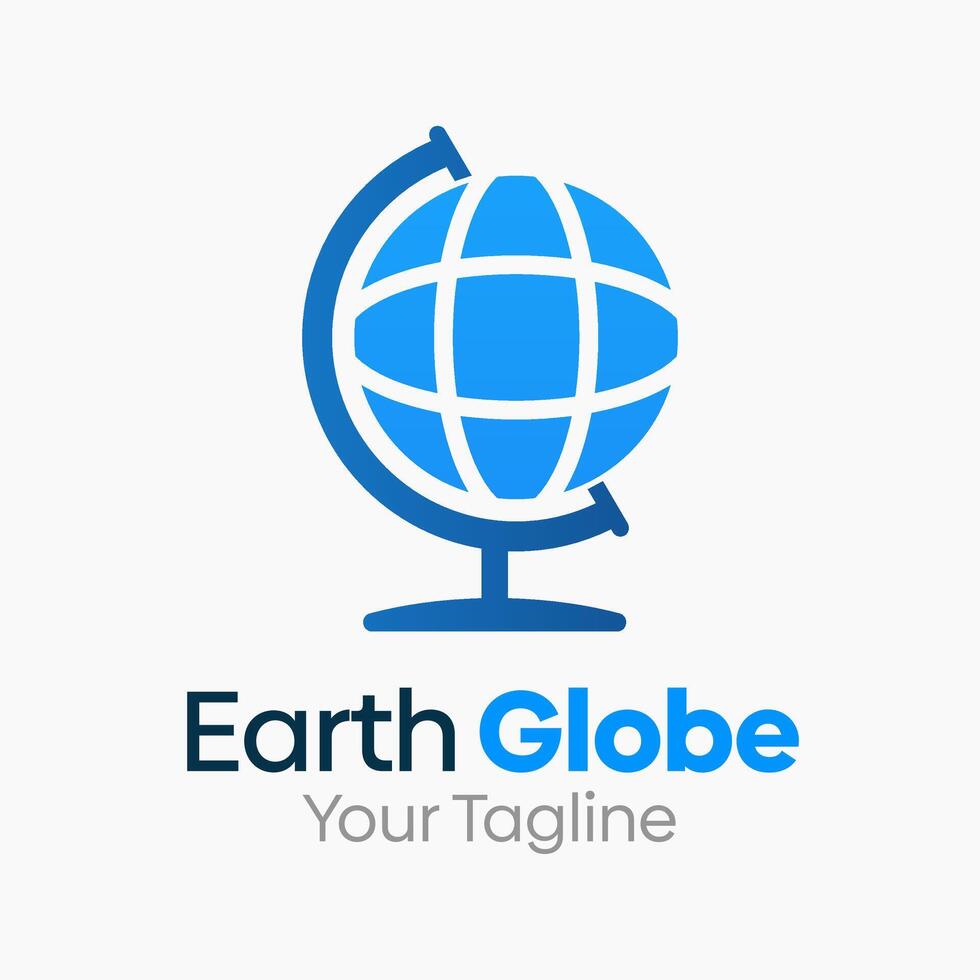 Earth Globe Logo Design Template. Good for Business, Agency, Community and Organization vector