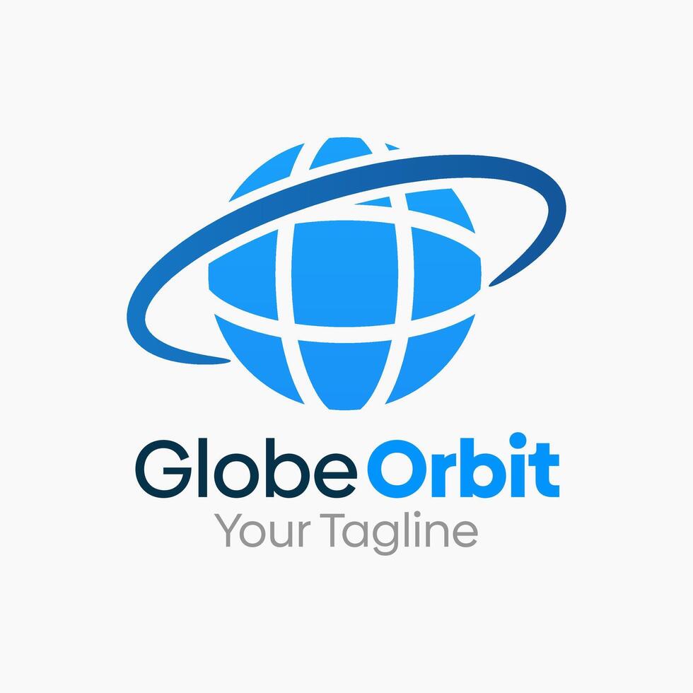 Globe Orbit Logo Design Template. Good for Business, Agency, Community and Organization vector