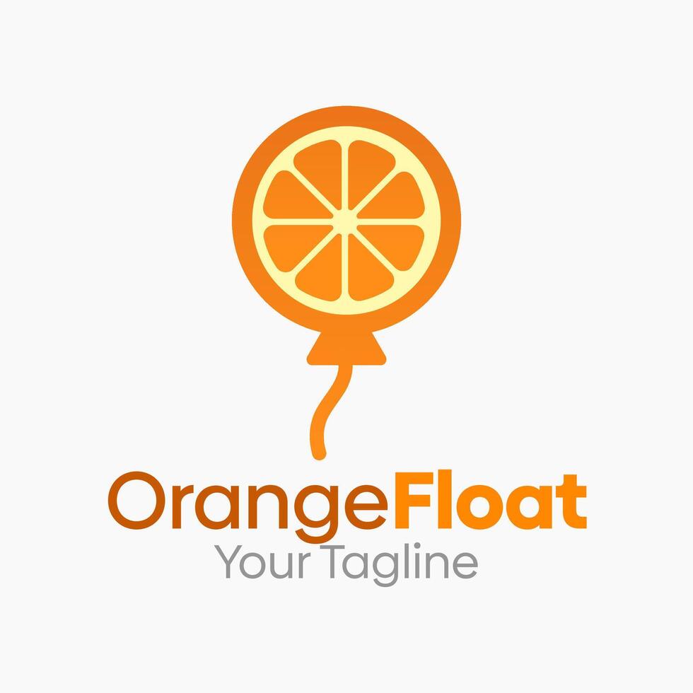 Orange Float Logo Design Template. Good for Business, Agency, Community and Organization vector