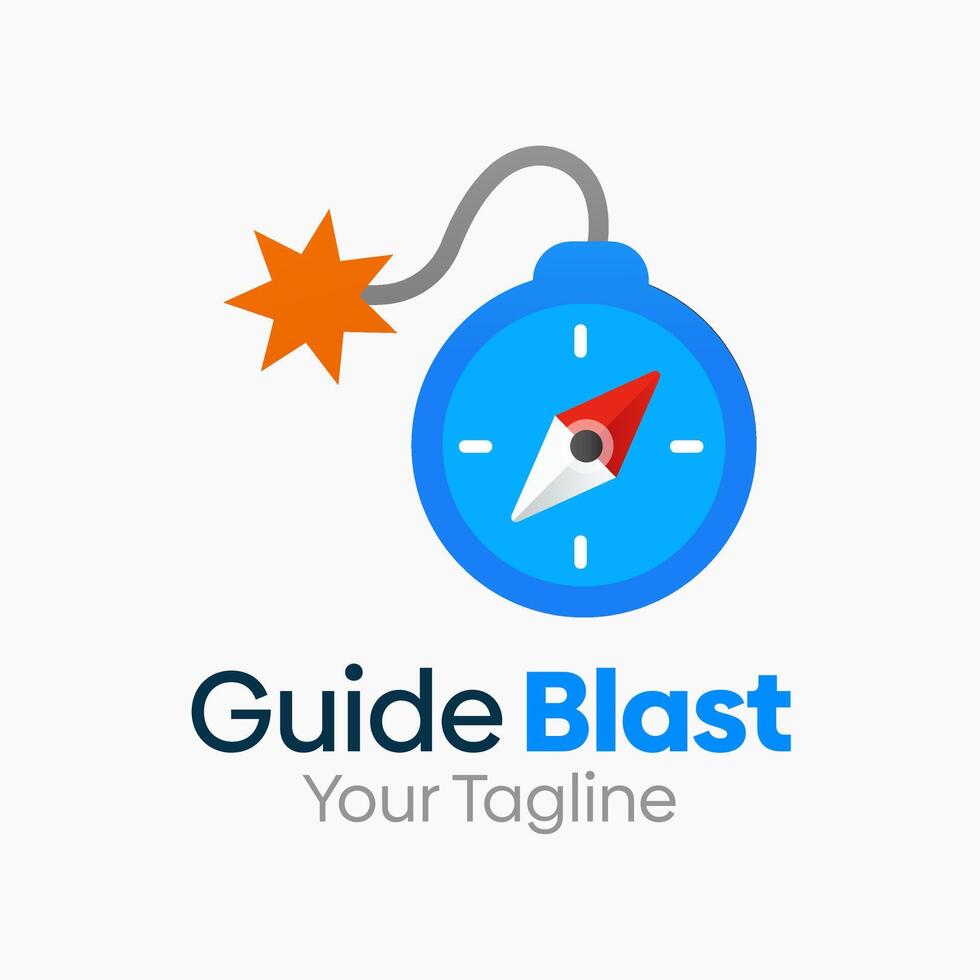 Guide Blast Logo Design Template. Good for Business, Agency, Community and Organization vector