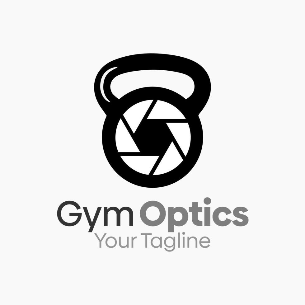 Gym Optics Logo Design Template. Good for Business, Agency, Community and Organization vector