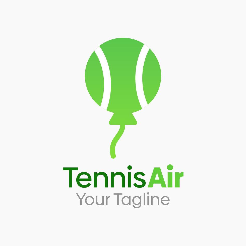 Tennis Air Logo Design Template. Good for Business, Agency, Community and Organization vector