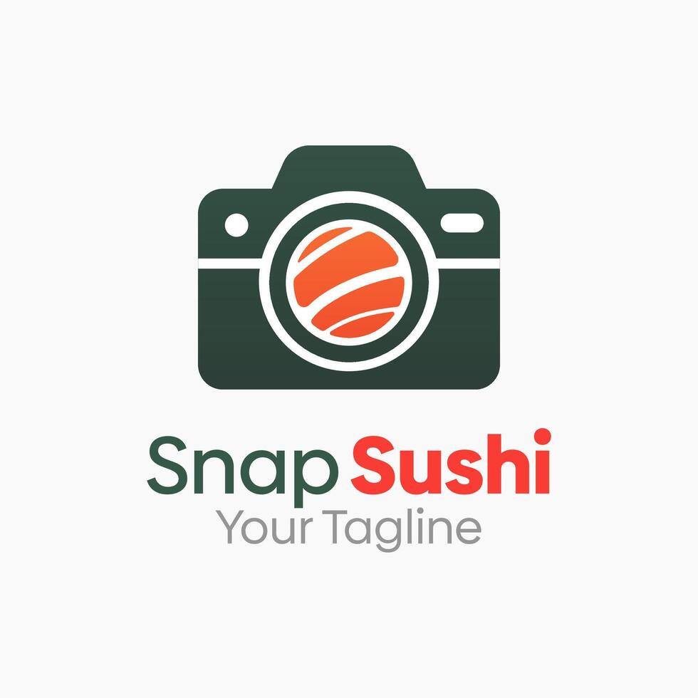 Snap Sushi Logo Design Template. Good for Business, Agency, Community and Organization vector