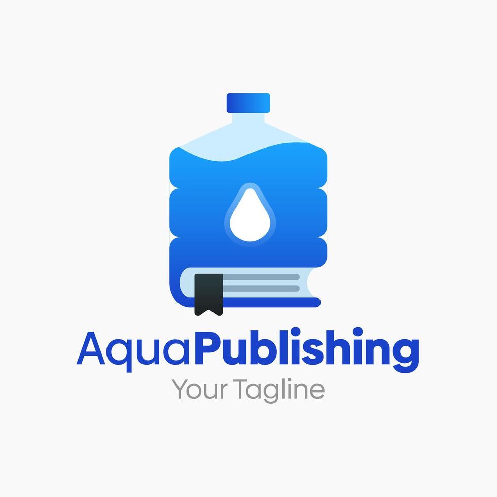A logo for aqua publishing vector