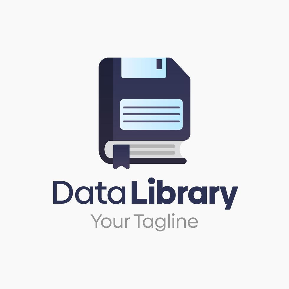 Data library logo template 50463938 Vector Art at Vecteezy