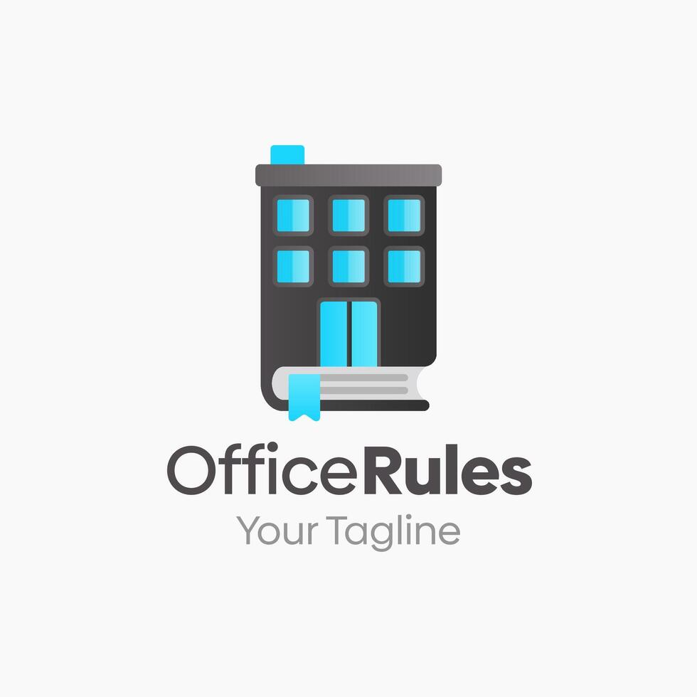 Office rules logo design vector