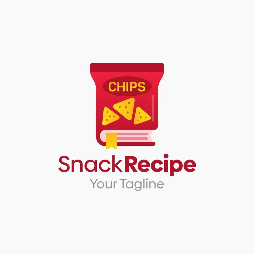 Snack recipe logo design vector