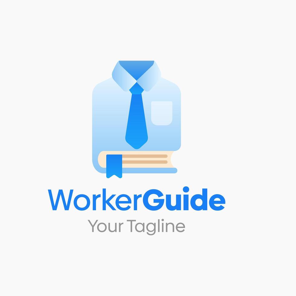 The worker guide logo is shown on a white background vector