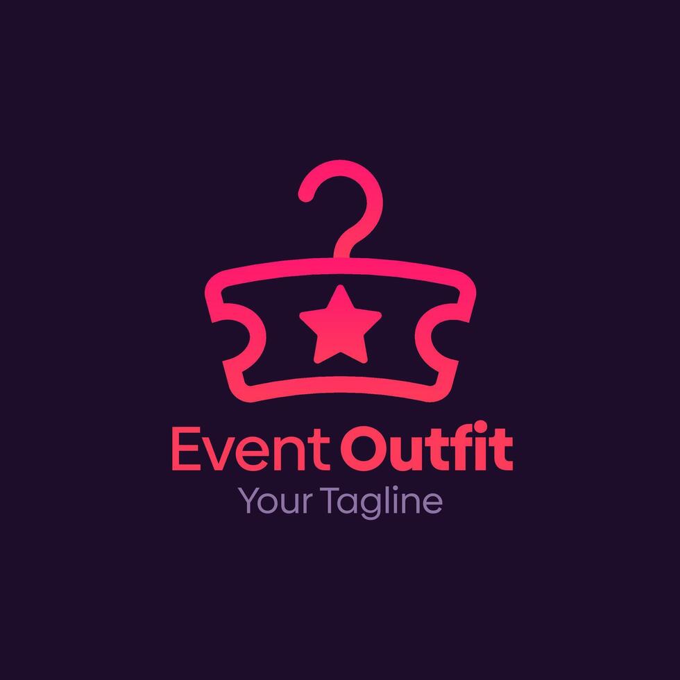 Event outfit logo design vector