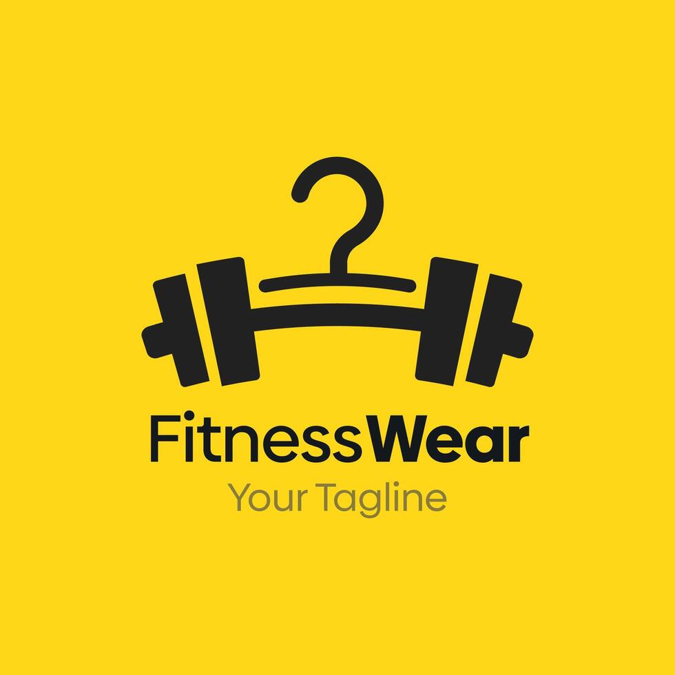 Fitness wear logo design vector