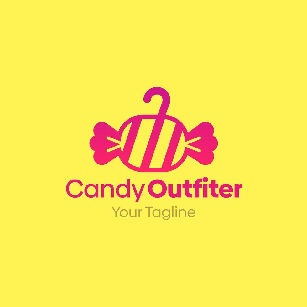 Candy outfitters logo design vector