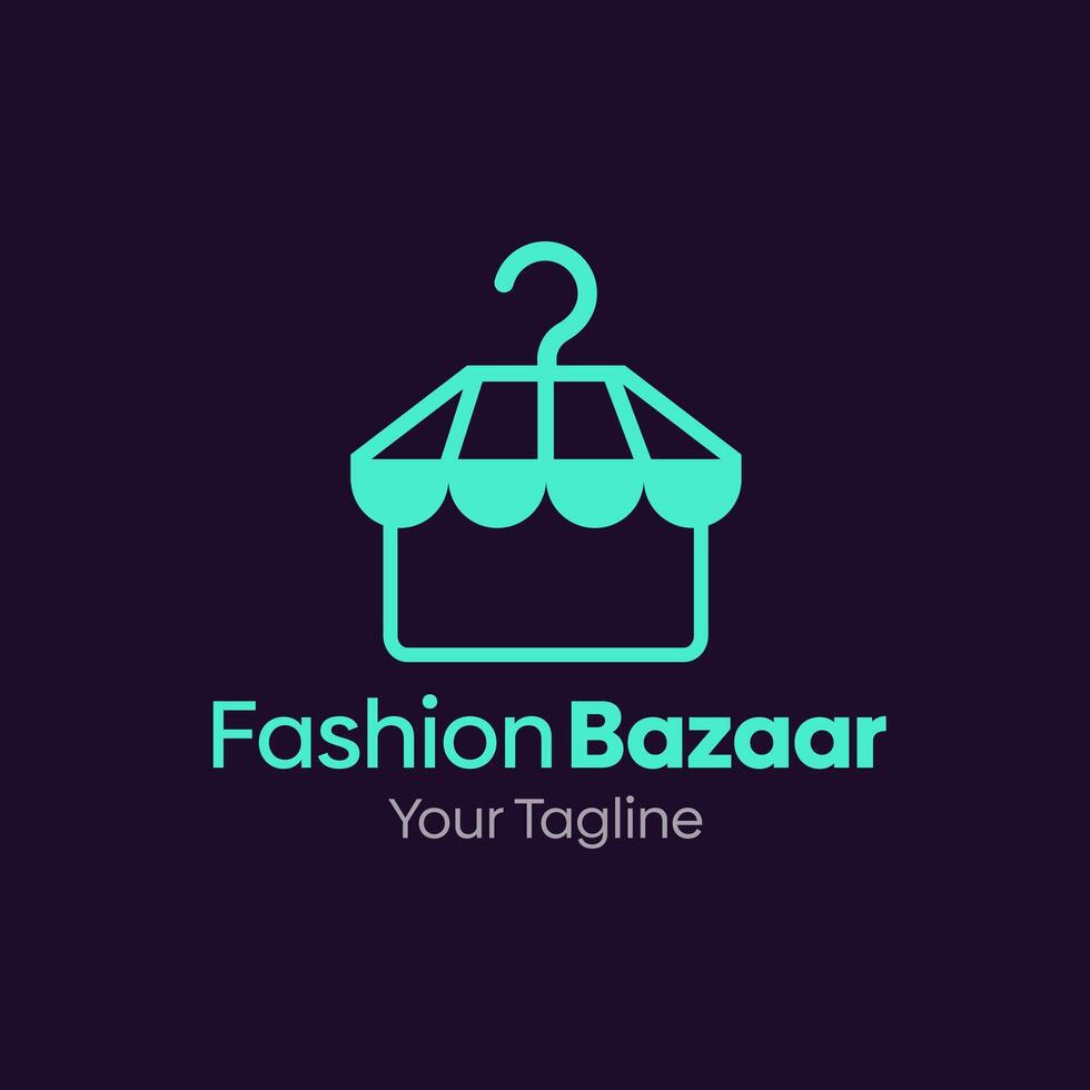 Fashion bazaar logo design vector