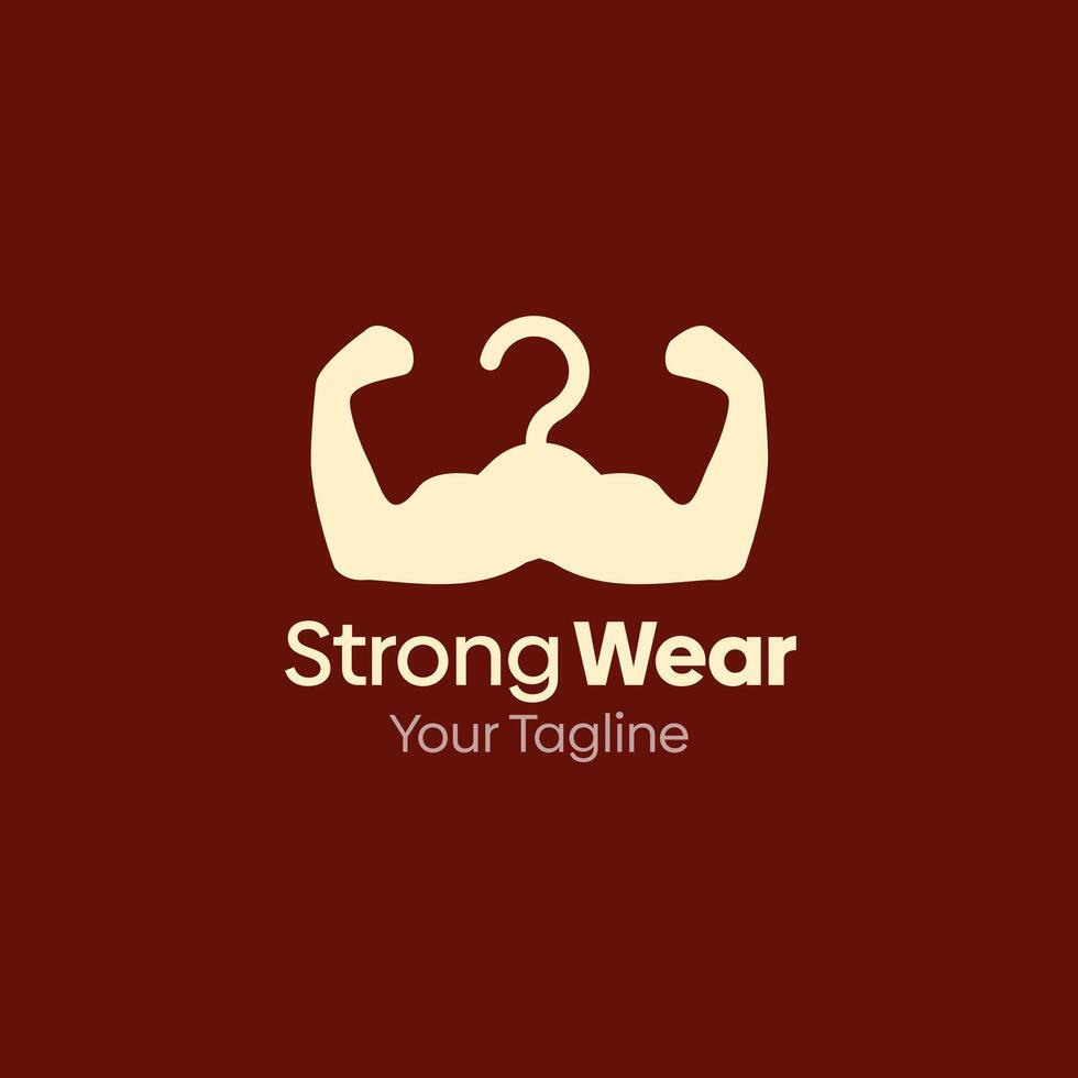Strong wear logo design template vector